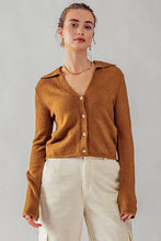 Load image into Gallery viewer, Collard Button Down Cardigan
