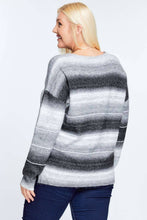 Load image into Gallery viewer, Sparkle and Stripe Neck Sweater