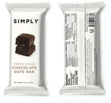 Load image into Gallery viewer, Chocolate Date Bars - Triple Cacao (50g Bars)