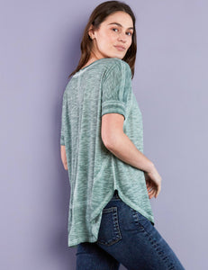 Desert Sage Oversized Slub Tee