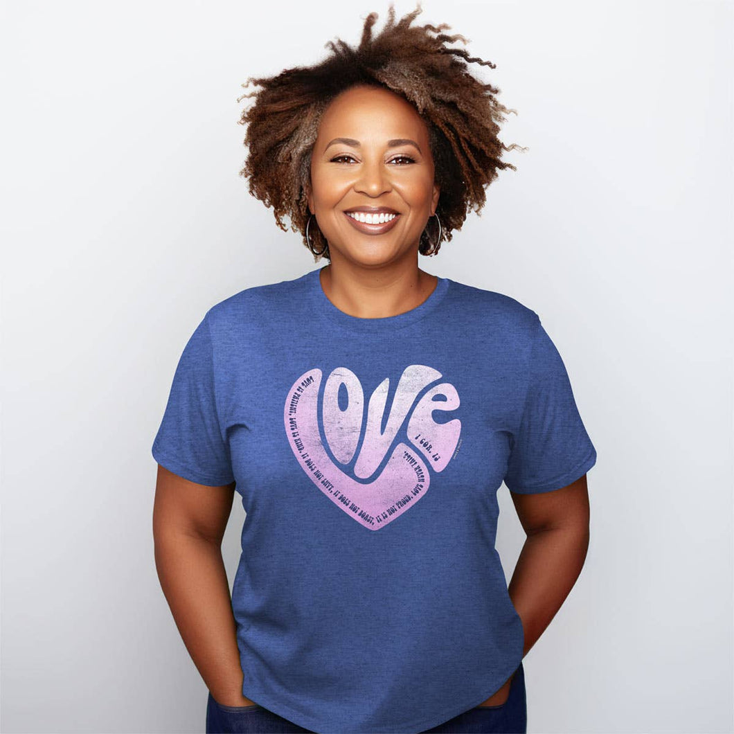 Grace & Truth Womens T-Shirt Love Heart