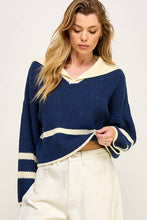 Load image into Gallery viewer, HO Sailor Two-Tone Sweater