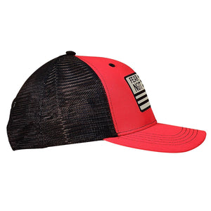 HOLD FAST Mens Cap Fear Not Flag: One Size Fits Most / Red/Black