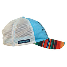 Load image into Gallery viewer, Grace &amp; truth Womens Cap Faith Over Fear Stripes: One Size Fits Most / Blue/Multi