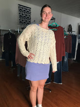 Load image into Gallery viewer, Top Layer Crop Crochet Sweater