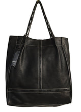 Load image into Gallery viewer, Perri Handcrafted Leather Tote Bags: Black