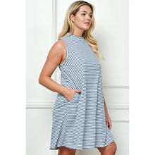 Load image into Gallery viewer, High Neck Tee Shirt Dress