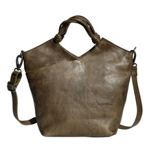 Load image into Gallery viewer, Nash Handcrafted Leather Tote/Crossbody Bag in Moss