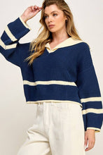 Load image into Gallery viewer, HO Sailor Two-Tone Sweater