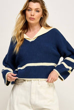 Load image into Gallery viewer, HO Sailor Two-Tone Sweater