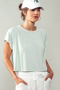 Cap Sleeve Tee in Mint