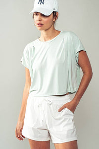 Cap Sleeve Tee in Mint