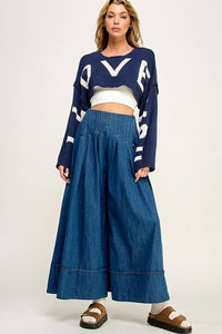 I Love You Bolero Cropped Sweater