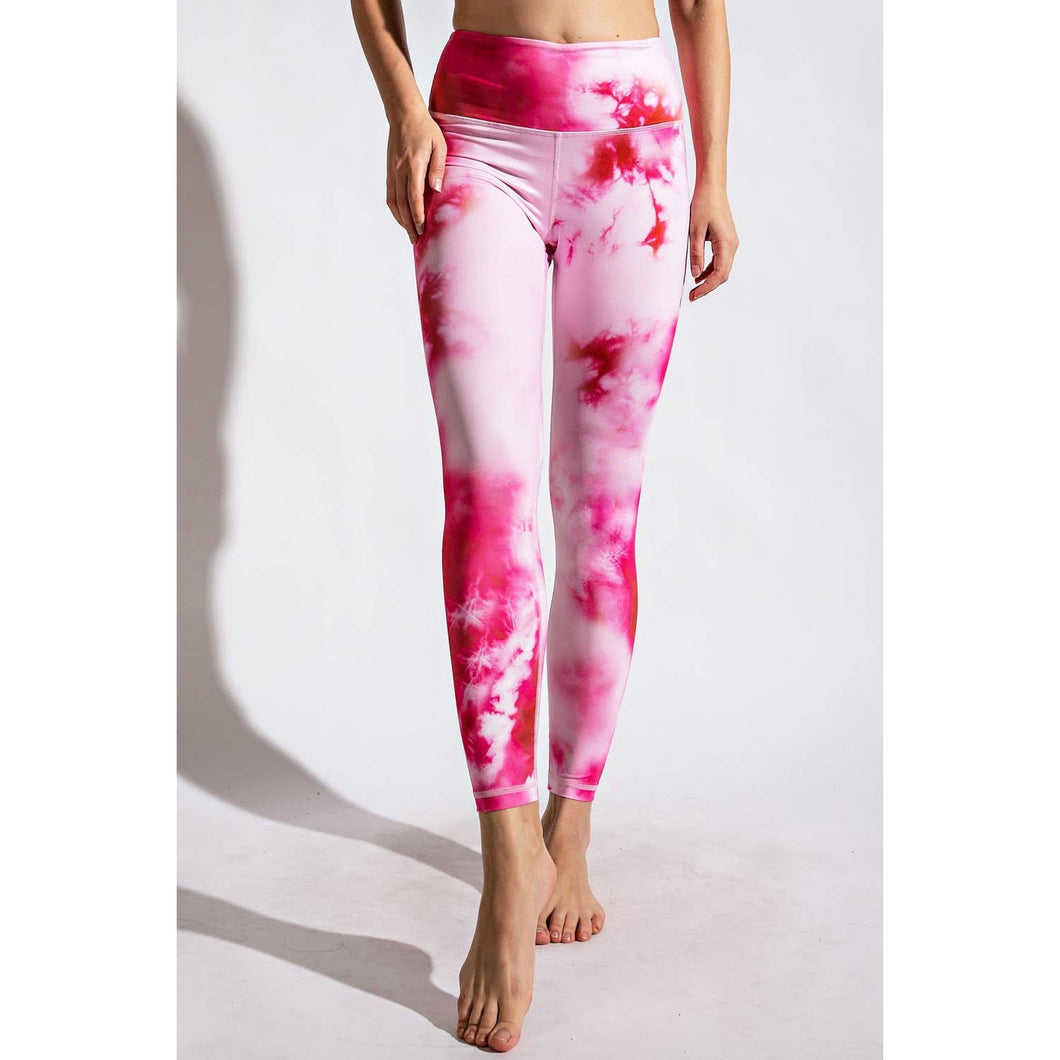 Tie Dye Pink Leggings