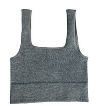 Load image into Gallery viewer, Ribbed Square Neck Cropped Tank Top
