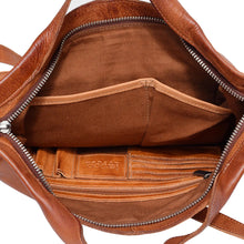 Load image into Gallery viewer, Bianca Handcrafted Leather Tote/Crossbody Bags: Cognac