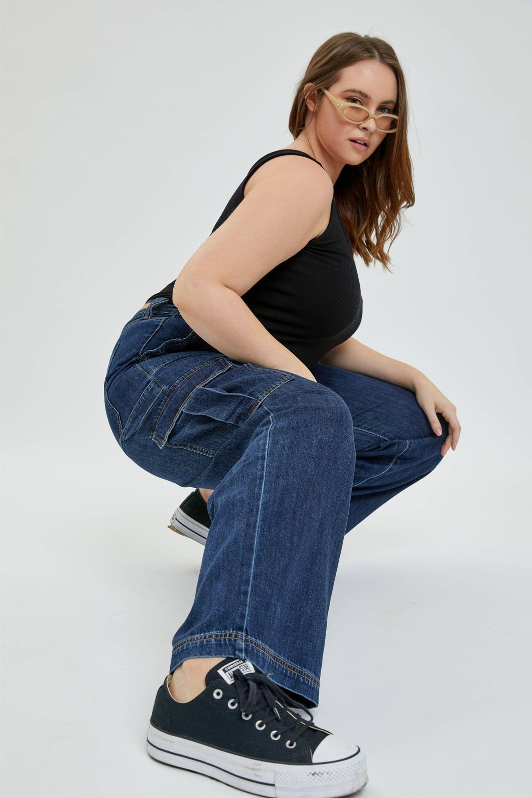 The Annie Carpenter Jeans with Cargo Pockets