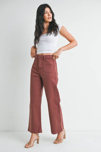 Patch Pocket Wide Leg