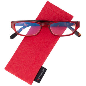 Florence Reading Glasses: Red / +1.25