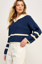 Load image into Gallery viewer, HO Sailor Two-Tone Sweater