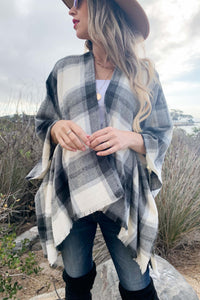 Plaid Kimono Cardigan