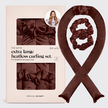 Load image into Gallery viewer, XL Satin Heatless Curling Set - Chocolate