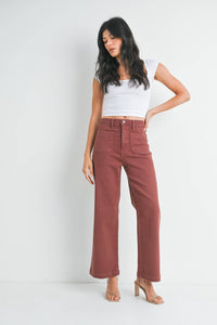 Patch Pocket Wide Leg