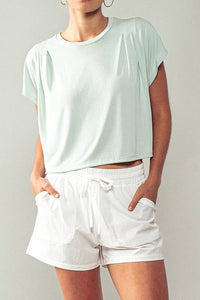 Cap Sleeve Tee in Mint