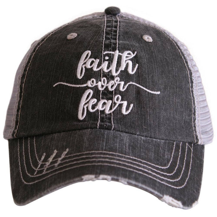 Faith Over Fear Embroidered Trucker Hats