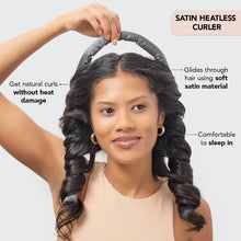 Load image into Gallery viewer, Satin Heatless Curling Set - Charcoal