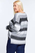 Load image into Gallery viewer, Sparkle and Stripe Neck Sweater