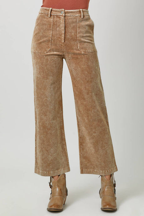 Acid Washed Corduroy Trousers