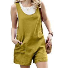Load image into Gallery viewer, Linen Sleeveless Romper