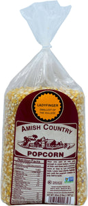 Amish Country Popcorn - 2lb Bag of Ladyfinger Hulless Popcorn