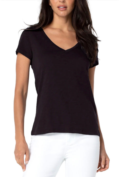 Classic Slub V Neck Tee