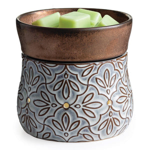 2-in-1 Fragrance Warmers - Deluxe bronze floral