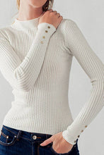 Load image into Gallery viewer, Hailee Cable Knit Mock Turtleneck