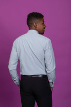 Load image into Gallery viewer, Mens Long Sleeve Button Down Shirt - Salton Grey Athletic Fit