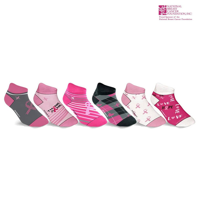 BREAST CANCER ANKLE-LENGTH COMPRESSION SOCKS -