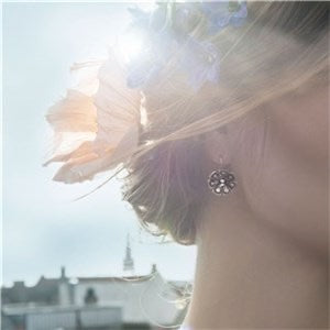 Graphic Flower Earring Pendant