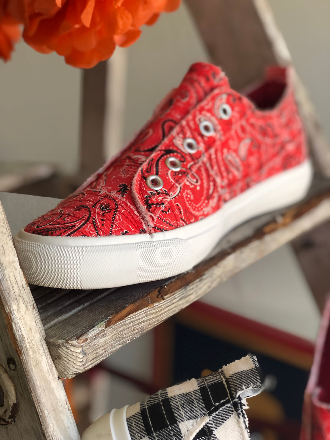 Red Bandana Sneaker