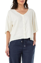 Load image into Gallery viewer, Dolman Sleeve Stretch Linen Top
