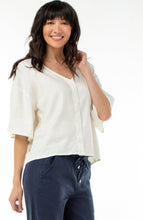 Load image into Gallery viewer, Dolman Sleeve Stretch Linen Top