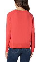 Load image into Gallery viewer, Cozy Chic Raglan Sweater in Coral