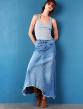 Load image into Gallery viewer, Selina Pieced Denim Maxi Skirt