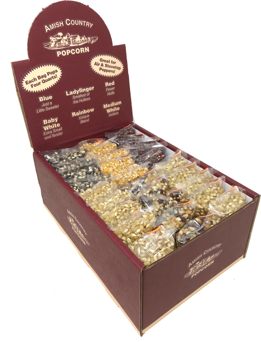 Amish Country Popcorn - 4oz. Sampler Display Box