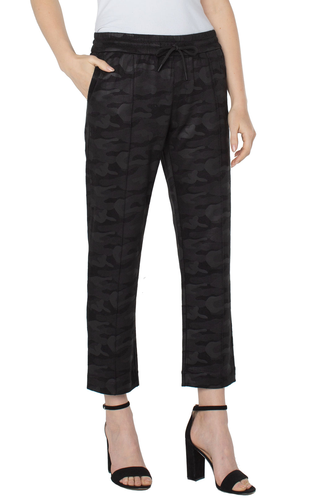 Pull on Ankle Trouser with Pin tucks