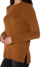 Load image into Gallery viewer, Raglan Sweater w/ Side Slit Autumn Heather