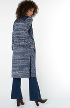 Load image into Gallery viewer, Sweater Cardigan with Denim Trim